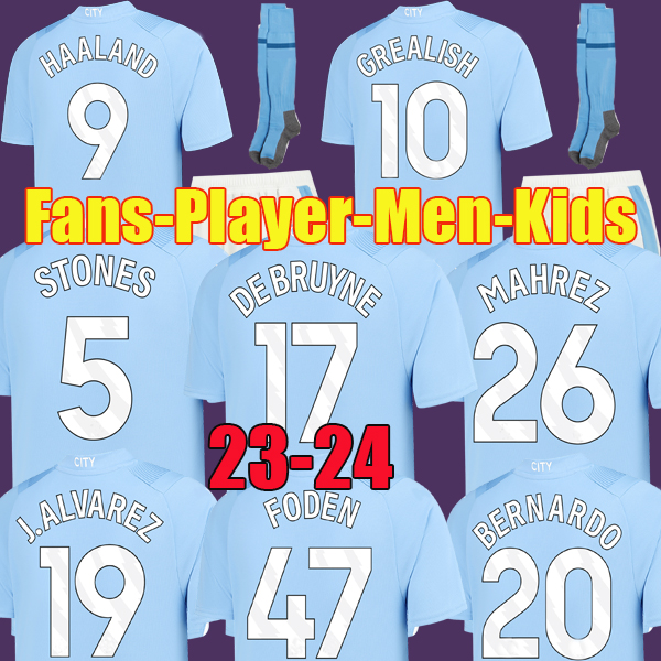 23 24 HAALAND SOCCER JERSEYS GREALISH DE BRUYNE FODEN MANS CITIES MAHREZ PHILLIPS BERNARDO 2023 2024 J. ALVAREZ STONES football tops shirt kids kit sets uniform, Away ucl
23 24 HAALAND SOCCER JERSEYS GREALISH DE BRUYNE FODEN MANS CITIES MAHREZ PHILLIPS BERNARDO 2023 2024 J. ALVAREZ STONES football tops shirt kids kit sets uniform, Away ucl