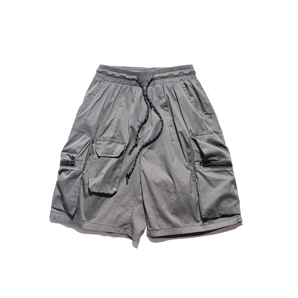 Men's Shorts TDFR Multi-Pocket Cargo Shorts Mens Summer Safari Style Solid Color Knee-length Shorts Casual Loose Half Pants Men 230519
