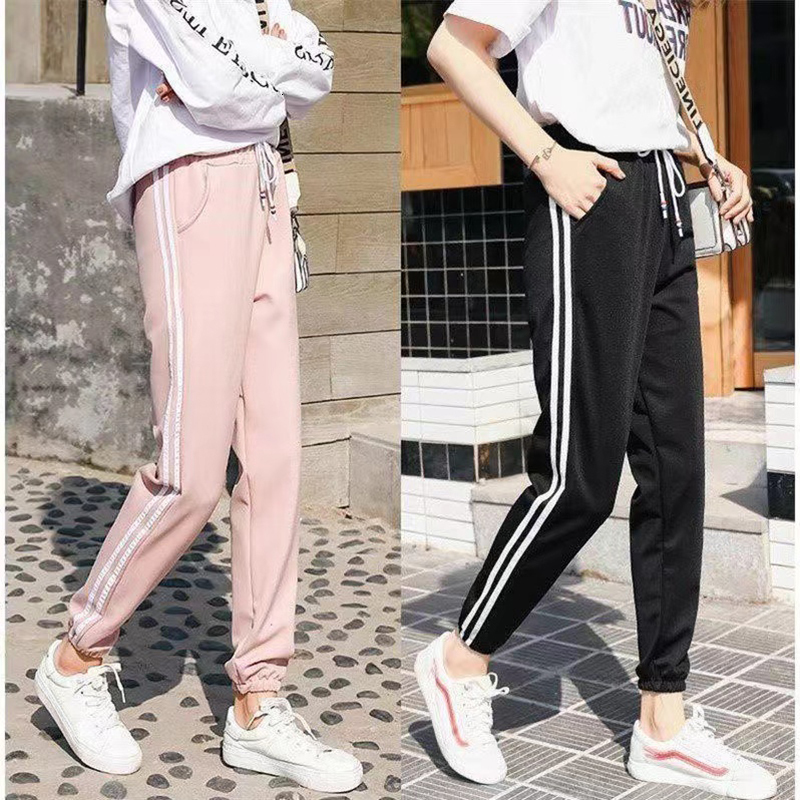 Womens Two Piece Pants Cargo WomenS Korean Fashion Sports Oversize Sweat Joggers Sweatpants Baggy Trousers Clothes 230519