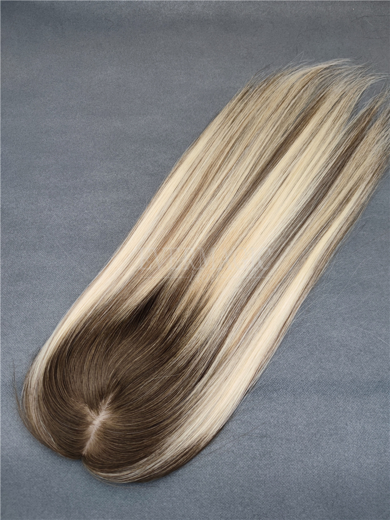 New Coming Stock Human Hair pieces Skin Scalp Base Toppers Toupee for Alopecia hair loss Thinning Women
