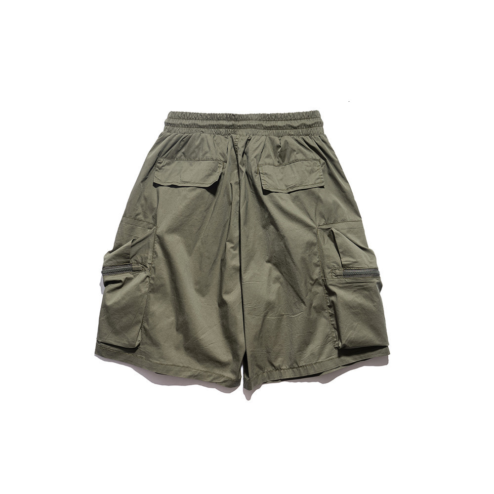 Men's Shorts TDFR Multi-Pocket Cargo Shorts Mens Summer Safari Style Solid Color Knee-length Shorts Casual Loose Half Pants Men 230519