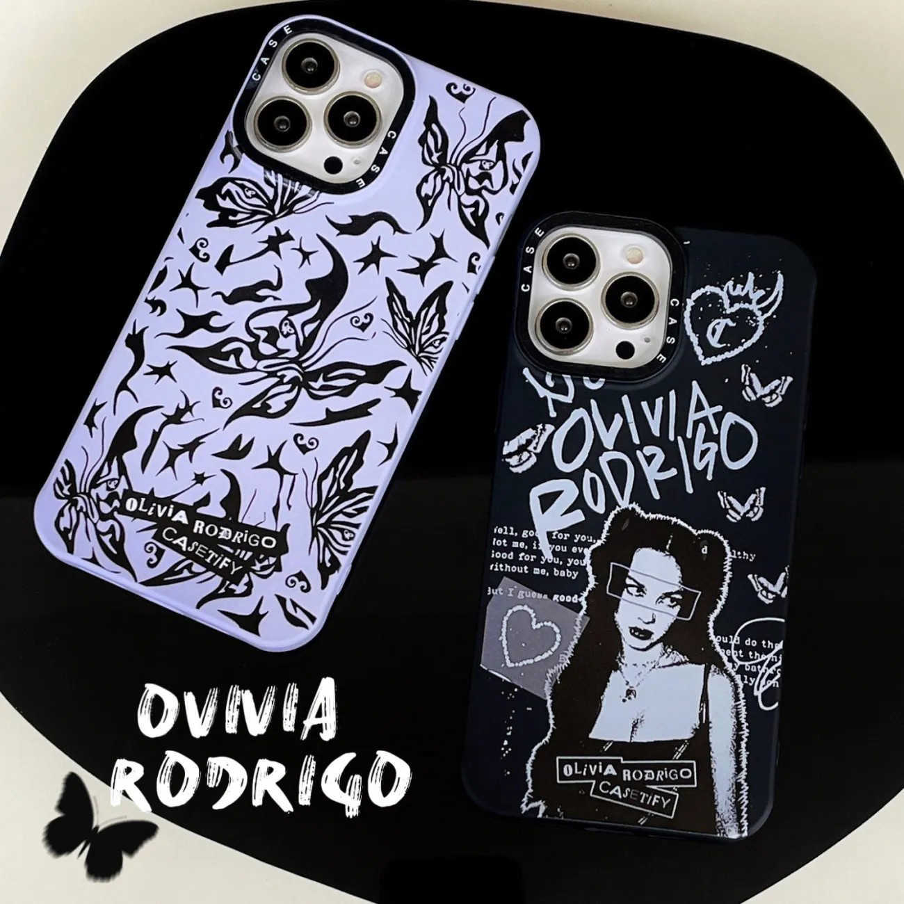 Luxury Case Brand cute Olivia Rodrigo Butterfly Phone Case for iPhone 13 12 11 Pro Max 7 8 Plus X XS XR Mirror crack Cover J230519, A2
Luxury Case Brand cute Olivia Rodrigo Butterfly Phone Case for iPhone 13 12 11 Pro Max 7 8 Plus X XS XR Mirror crack Cover J230519, A2