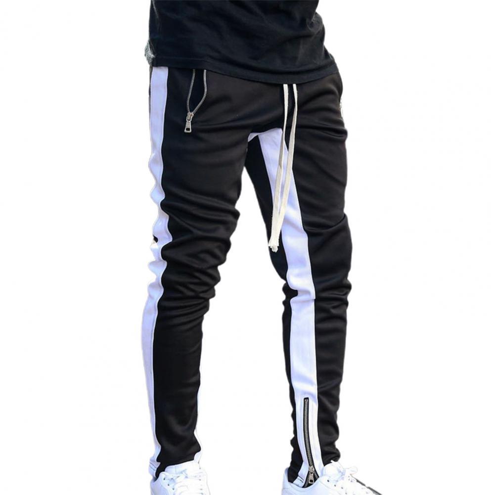 Men's Pants Mens Sports Joggers Casual Stitching Pants Fitness Men Sportswear Tracksuit Bottoms Skinny Sweatpants Gyms Track Pants 230519