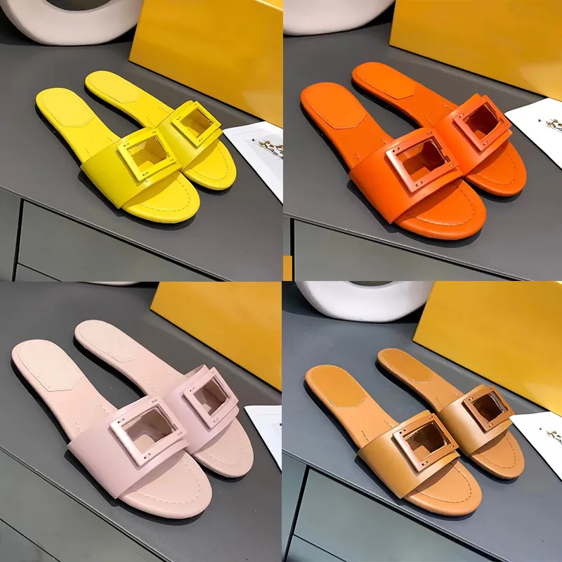 Designer Womens Summer Outdoor Slippers Wear New Flat Fashion Beach Sandals Beach Vacation Casual Leather Buckle Large Size Hotel Slippers Trend Low Heel Shoes, Yellow
Designer Womens Summer Outdoor Slippers Wear New Flat Fashion Beach Sandals Beach Vacation Casual Leather Buckle Large Size Hotel Slippers Trend Low Heel Shoes, Yellow