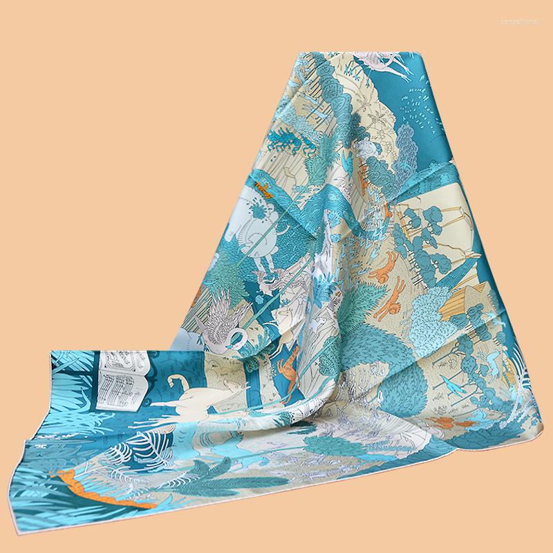 Scarves HuaJun 2 Store|| Cool "Le Carnaval Des Animaux" 90 Silk Square Scarf With Twill Spray Painting Process And Hand Sewn Edges
Scarves HuaJun 2 Store|| Cool "Le Carnaval Des Animaux" 90 Silk Square Scarf With Twill Spray Painting Process And Hand Sewn Edges