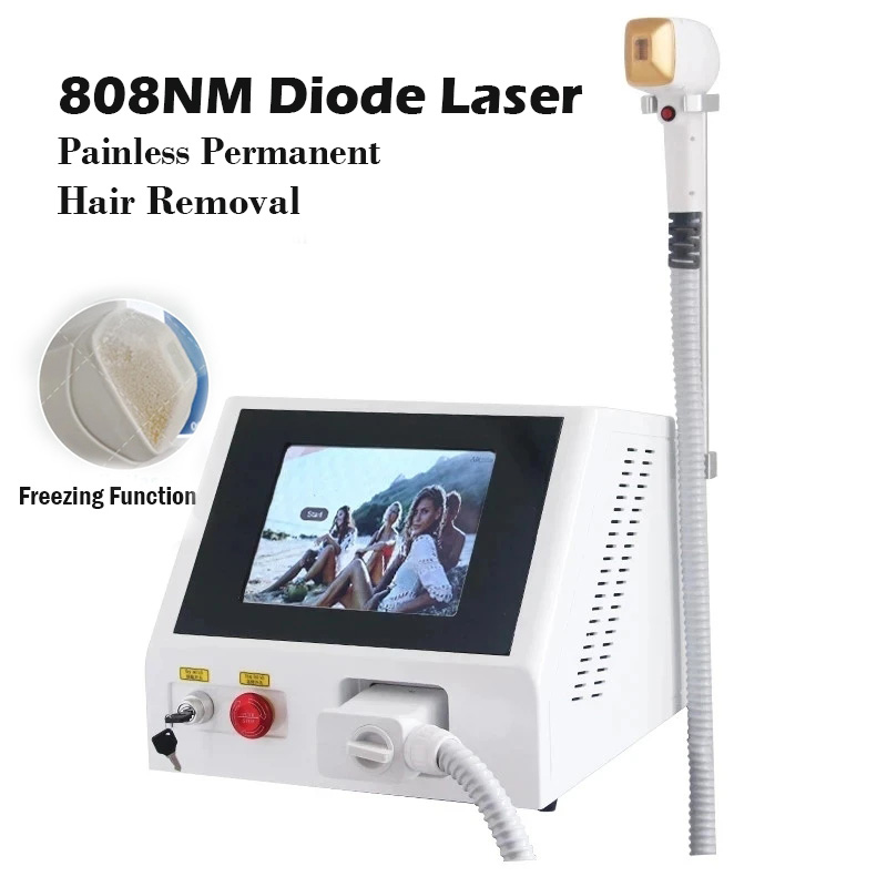 618 808nm Diode Laser Hair Removal Machine Three Wavelength Portable Painless Ice Platinum Permanent Hair Remover
618 808nm Diode Laser Hair Removal Machine Three Wavelength Portable Painless Ice Platinum Permanent Hair Remover