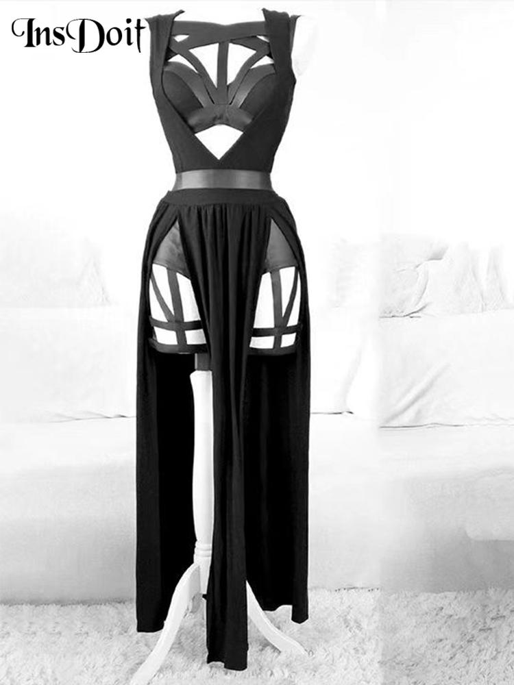 Dress InsDoit Gothic Club Sexy Summer Skirt Set Women Sleeveless Black Corset Crop Top Bandage Underpants Mesh Split Skirt 3pcs Sets, Red
Dress InsDoit Gothic Club Sexy Summer Skirt Set Women Sleeveless Black Corset Crop Top Bandage Underpants Mesh Split Skirt 3pcs Sets, Red