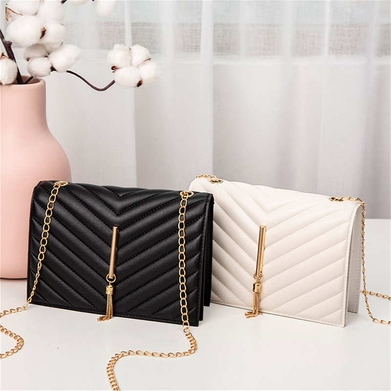 Waist Bags Women PU Leather Trend Lingge Crossbody Bag Fashion V Pattern Lattice Small Shoulder White Black Travel 23519