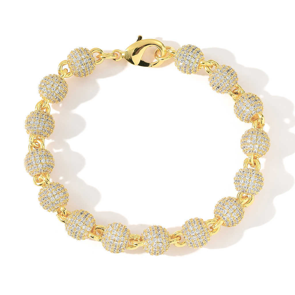 necklace moissanite chain Factory Wholesale Ball 925 Sterling Silver Iced Out VVS Diamond Cuban Link Hip Hop