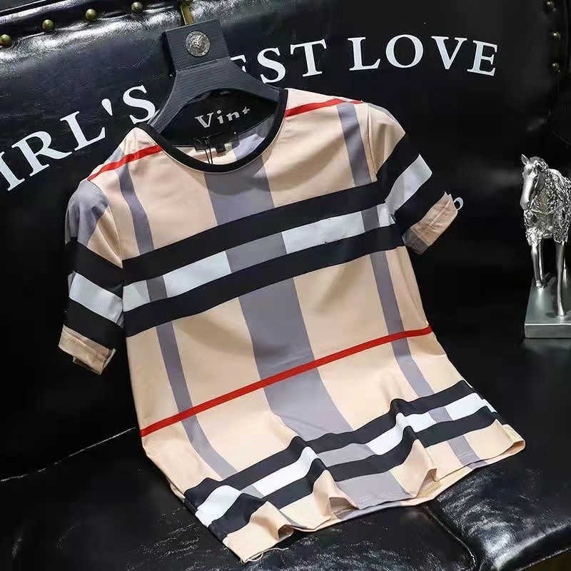 Men's Summer new T-Shirts ice silk short-sleeved plaid printing letter printing designer youth trend large size S-XXXL, Blacks
Men's Summer new T-Shirts ice silk short-sleeved plaid printing letter printing designer youth trend large size S-XXXL, Blacks