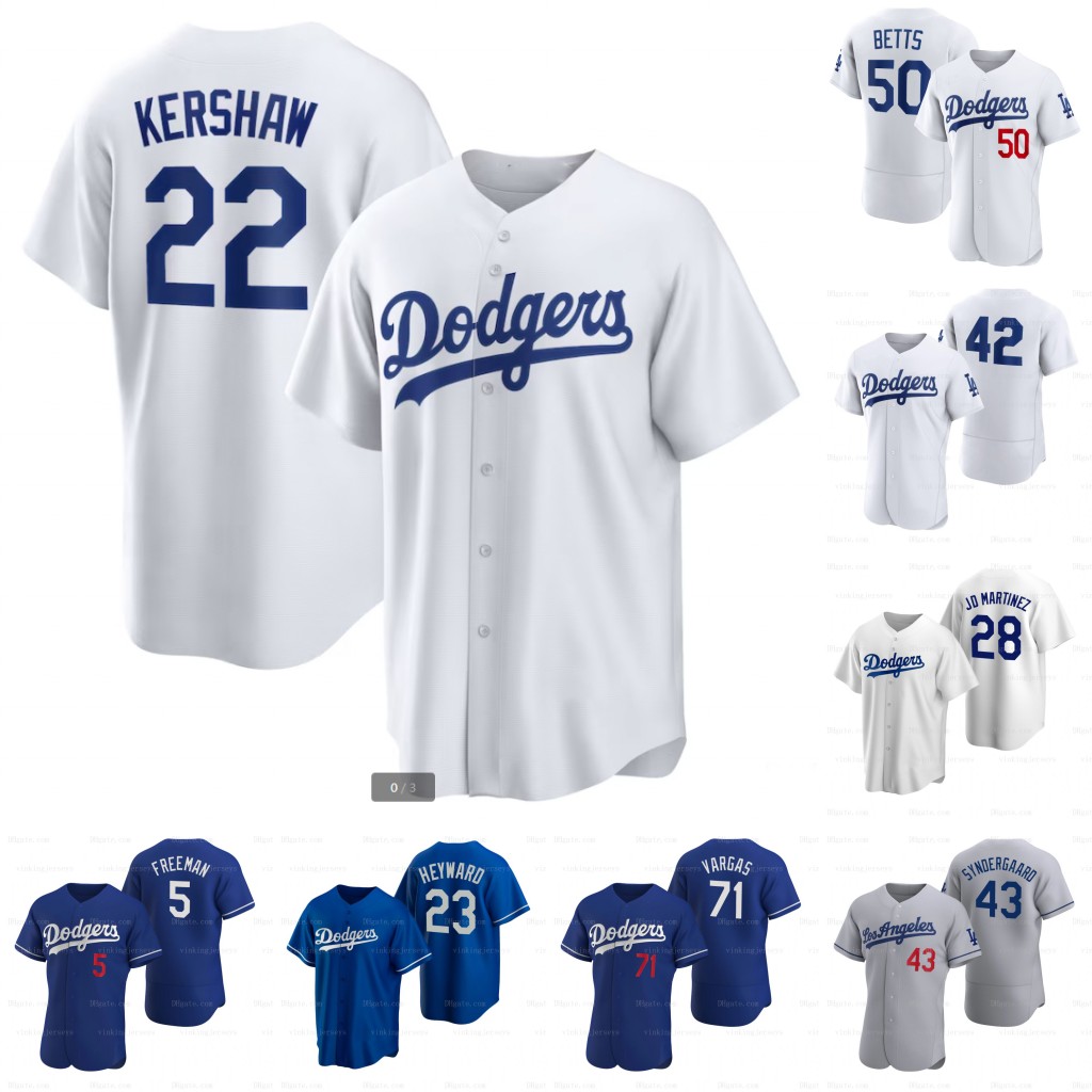 #7 Julio Urias Dodgers jersey Clayton Kershaw Mookie Betts Will Smith Chris Taylor Freddie Freeman James Outman Miguel Rojas Max Muncy Austin Barnes Miguel Vargas, Blue
#7 Julio Urias Dodgers jersey Clayton Kershaw Mookie Betts Will Smith Chris Taylor Freddie Freeman James Outman Miguel Rojas Max Muncy Austin Barnes Miguel Vargas, Blue
