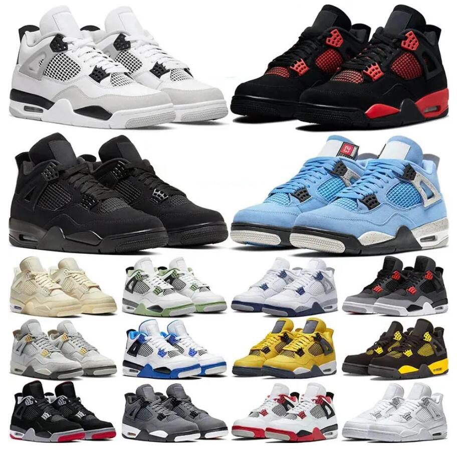 Jumpman 4 Basketball shoes Men Women 4s Pine Green Military Black Cat Retro Bred University Blue White Oreo Cool Grey Kaws Seaform Red Thunder Outdoor Sports Sneakers
Jumpman 4 Basketball shoes Men Women 4s Pine Green Military Black Cat Retro Bred University Blue White Oreo Cool Grey Kaws Seaform Red Thunder Outdoor Sports Sneakers