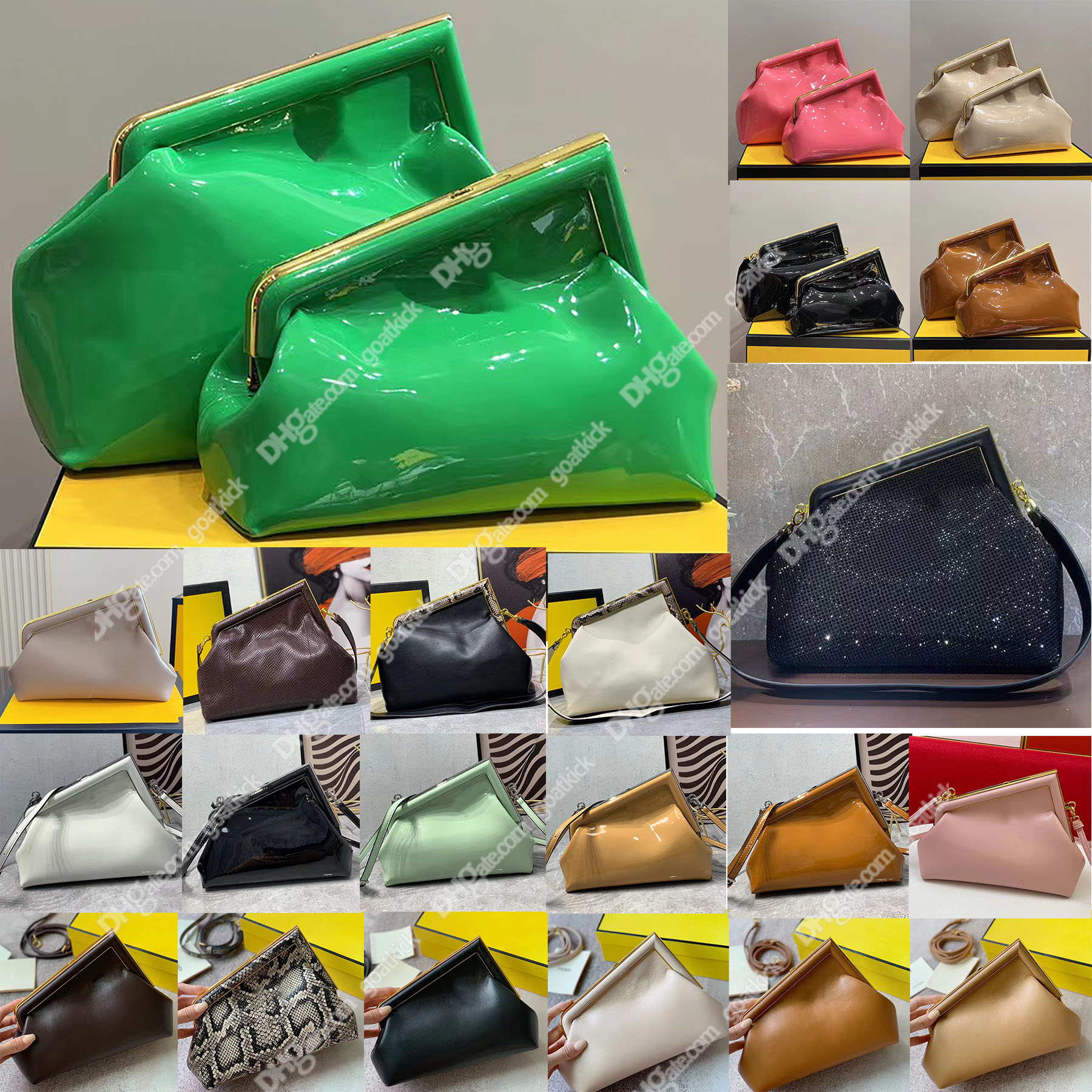 First Midi Bag Patent Leather Bag Soft Leather Luxury Shoulder Messenge Bags Oversized Metal F Clasp Clutch Cross Body Handbag Black Brown Designer Women Purses, 19
First Midi Bag Patent Leather Bag Soft Leather Luxury Shoulder Messenge Bags Oversized Metal F Clasp Clutch Cross Body Handbag Black Brown Designer Women Purses, 19