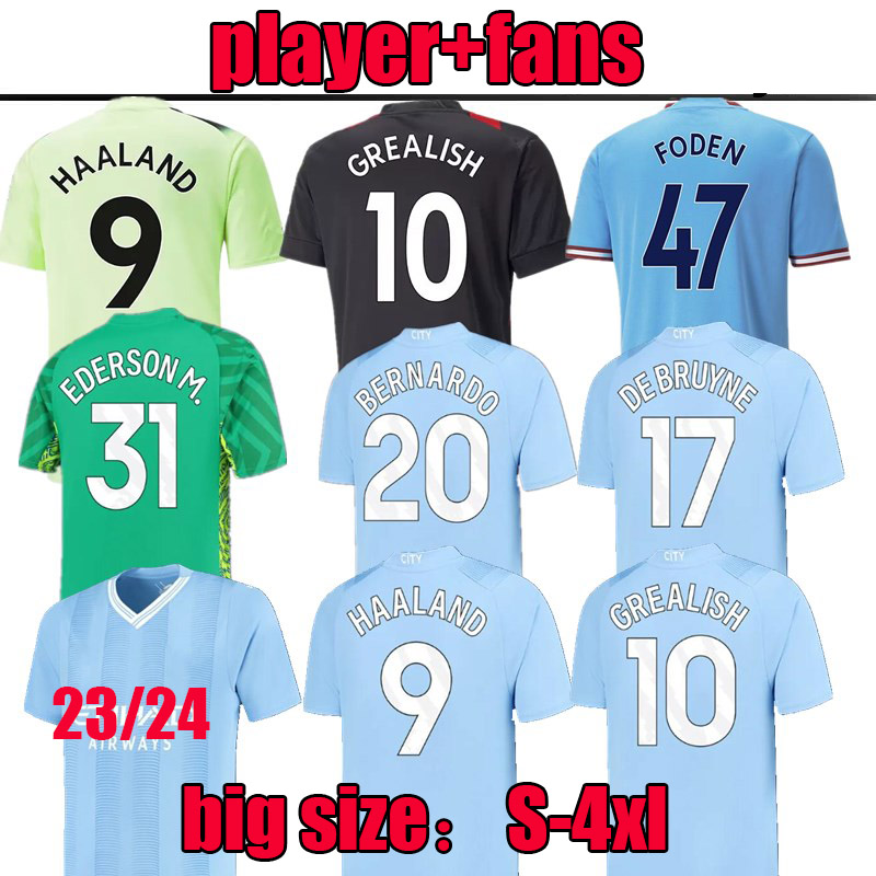 22 23 24 HAALAND SOCCER JERSEYS GREALISH fans playerSTERLING MANS CITIES MAHREZ fans player version DE BRUYNE FODEN 2023 2024 football shirt uniform goalkeeper, 16
22 23 24 HAALAND SOCCER JERSEYS GREALISH fans playerSTERLING MANS CITIES MAHREZ fans player version DE BRUYNE FODEN 2023 2024 football shirt uniform goalkeeper, 16