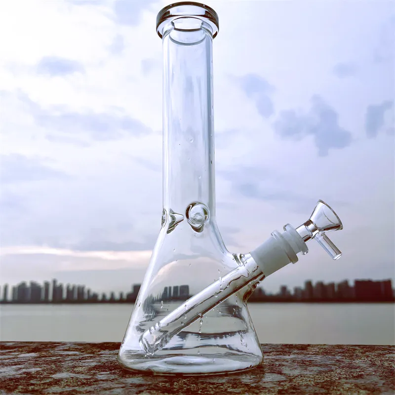 

manufacture Hookah beaker Glass Bong water pipes dab rig catcher thick material for smoking 10.5" bongs