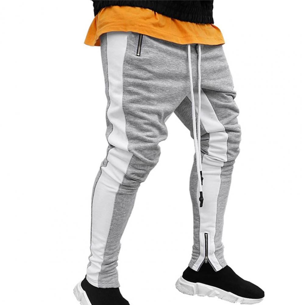 Men's Pants Mens Sports Joggers Casual Stitching Pants Fitness Men Sportswear Tracksuit Bottoms Skinny Sweatpants Gyms Track Pants 230519