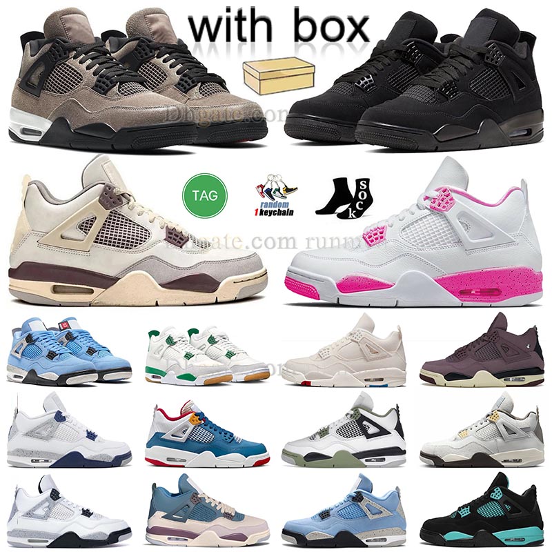 with box Jumpman 4s basketball shoes black cat pink Violet Ore A Ma Maniere Pine Green Seafoam Sapphire Military Black White Oreo famous designer sneakers trainers, J44 40-47 military blue
with box Jumpman 4s basketball shoes black cat pink Violet Ore A Ma Maniere Pine Green Seafoam Sapphire Military Black White Oreo famous designer sneakers trainers, J44 40-47 military blue