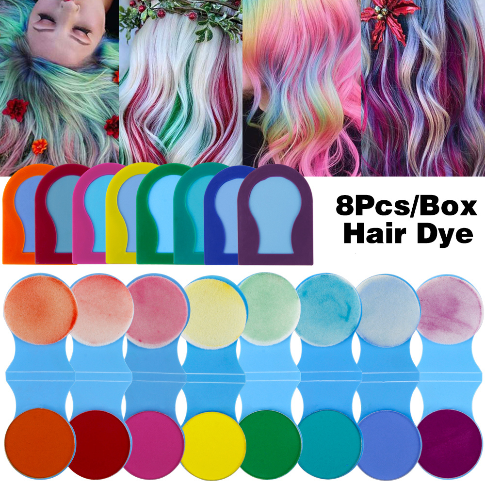 Hair Colors Color Chalk Powder Temporary Spray DIY Women Pastels Salon Portable Beauty Dye Colorful Paint Styling free shipping