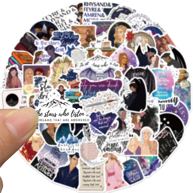 60Pcs Cartoon Acotar Merchandise Sticker Graffiti Kids Toy Skateboard car Motorcycle Bicycle Sticker Decals Wholesale