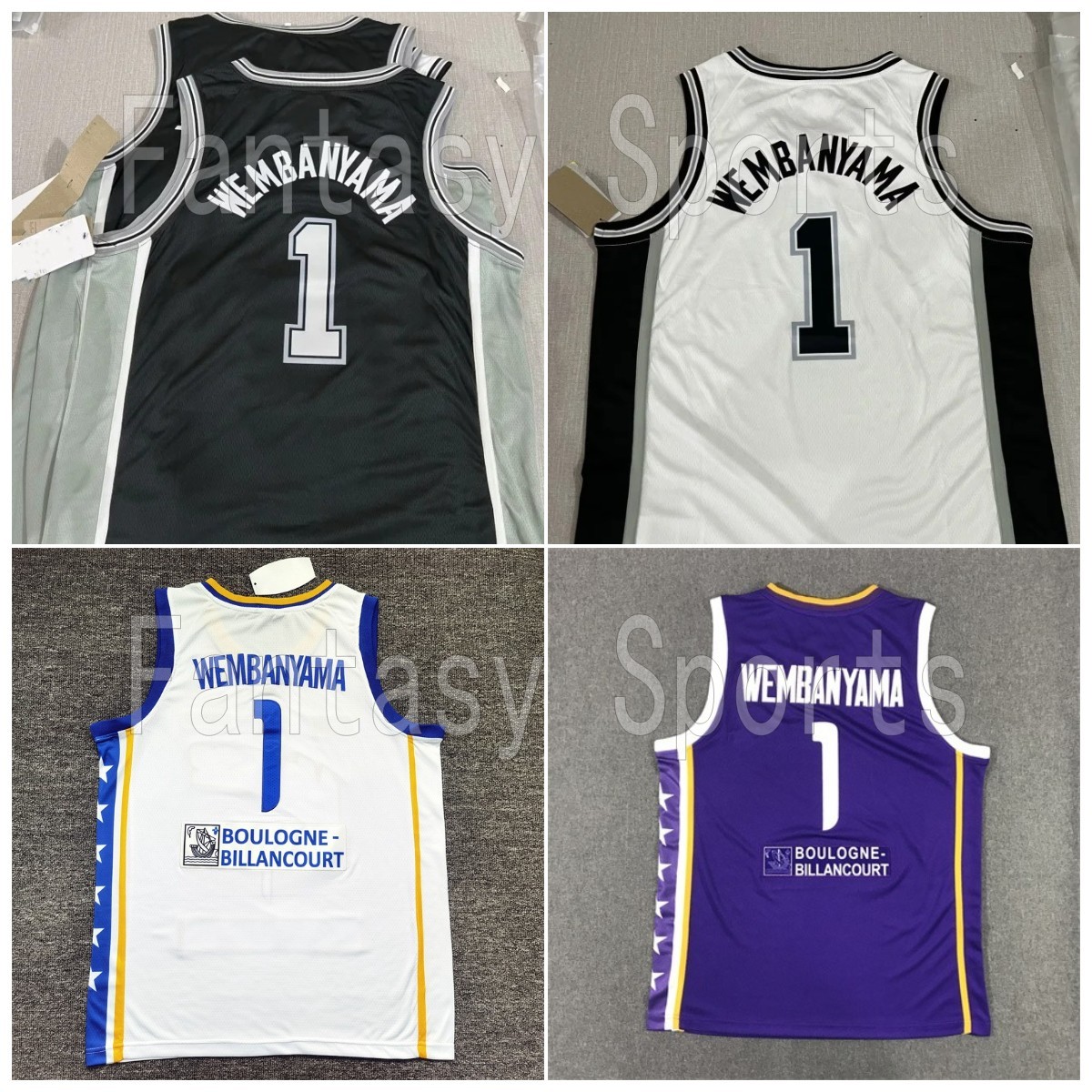 1 Victor Wembanyama France Basketball Jersey Metropolitans 92 Wembanyama Black White Purple Shirts Classic Maillot de Basketball, Men jersey
1 Victor Wembanyama France Basketball Jersey Metropolitans 92 Wembanyama Black White Purple Shirts Classic Maillot de Basketball, Men jersey