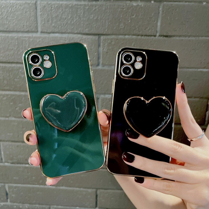 Heart Holder Plating Shockproof Phone Case For iphone 13 14 12 11 Pro Max MiNi X XS XR 6 S 7 8 Plus SE 3 Anti-drop Cover
Heart Holder Plating Shockproof Phone Case For iphone 13 14 12 11 Pro Max MiNi X XS XR 6 S 7 8 Plus SE 3 Anti-drop Cover