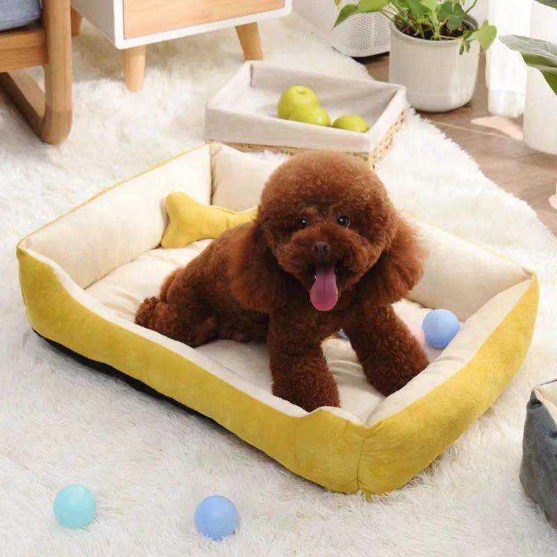 Pet kennels pens Super Soft Sofa Dog Beds Waterproof Bottom Kennel Fleece Warm Bed Mat For Large Rectangle Winter Cat House G230520