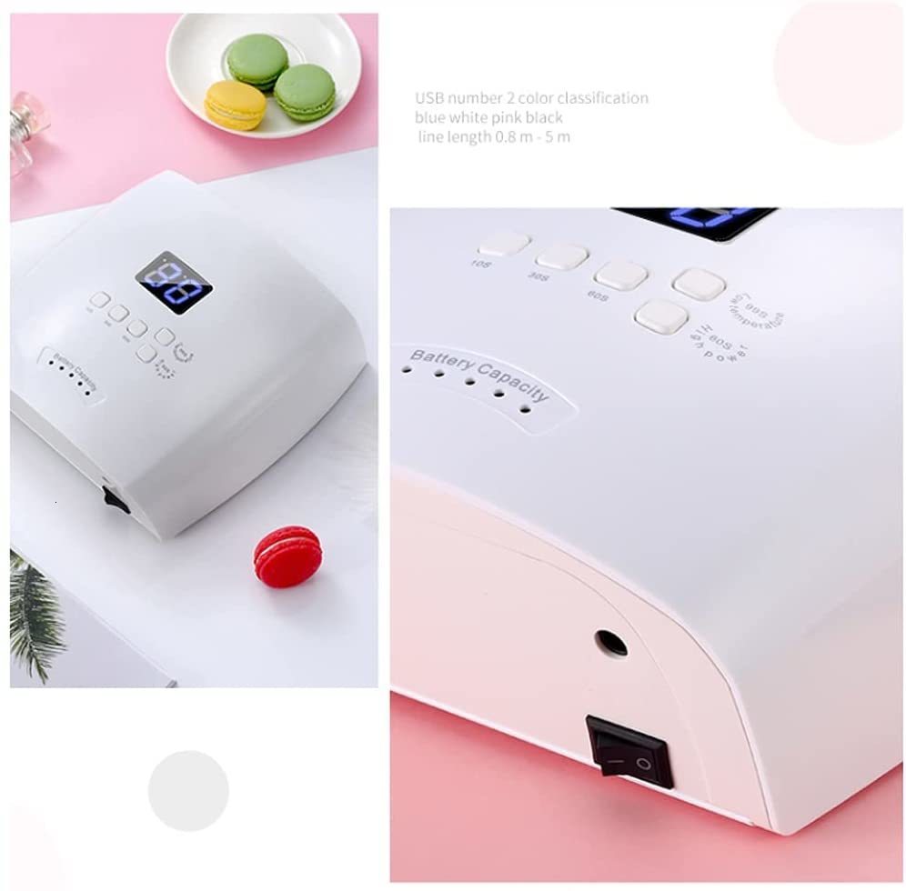 Nail Dryers Built-in Battery 30LEDs Nail UV Lamp Rechargeable Wireless Gel Polish Dryer Professional Manicure Light Cordless Nail Art Tools 230520