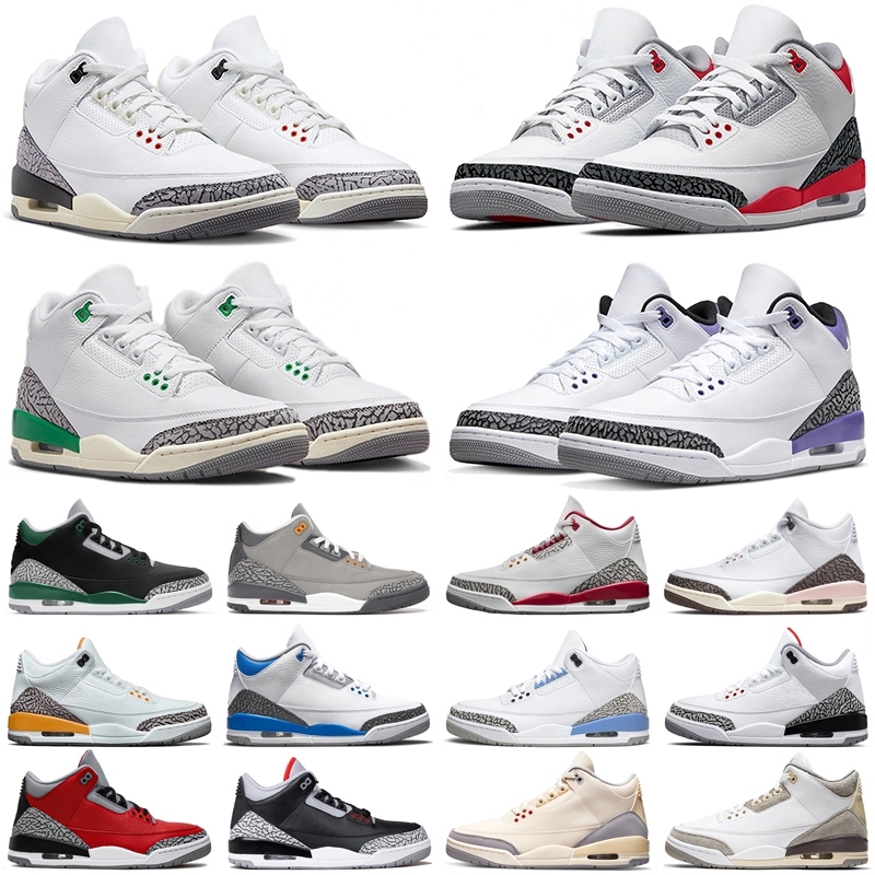 Men basketball shoes 3 3s sneaker white cement reimagined rust pink black cat cardinal fire red dark iris pine green UNC racer blue mens women trainers sneakers US13
Men basketball shoes 3 3s sneaker white cement reimagined rust pink black cat cardinal fire red dark iris pine green UNC racer blue mens women trainers sneakers US13