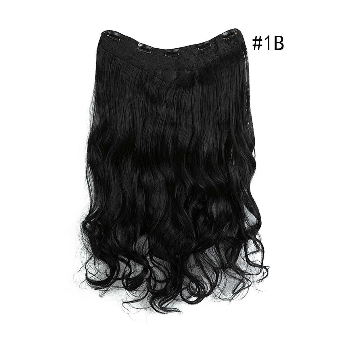 Synthetic Blonde Clip on in Hair Extensions Curly Hairpieces Heat Resistant Natural Fake Hair For Women