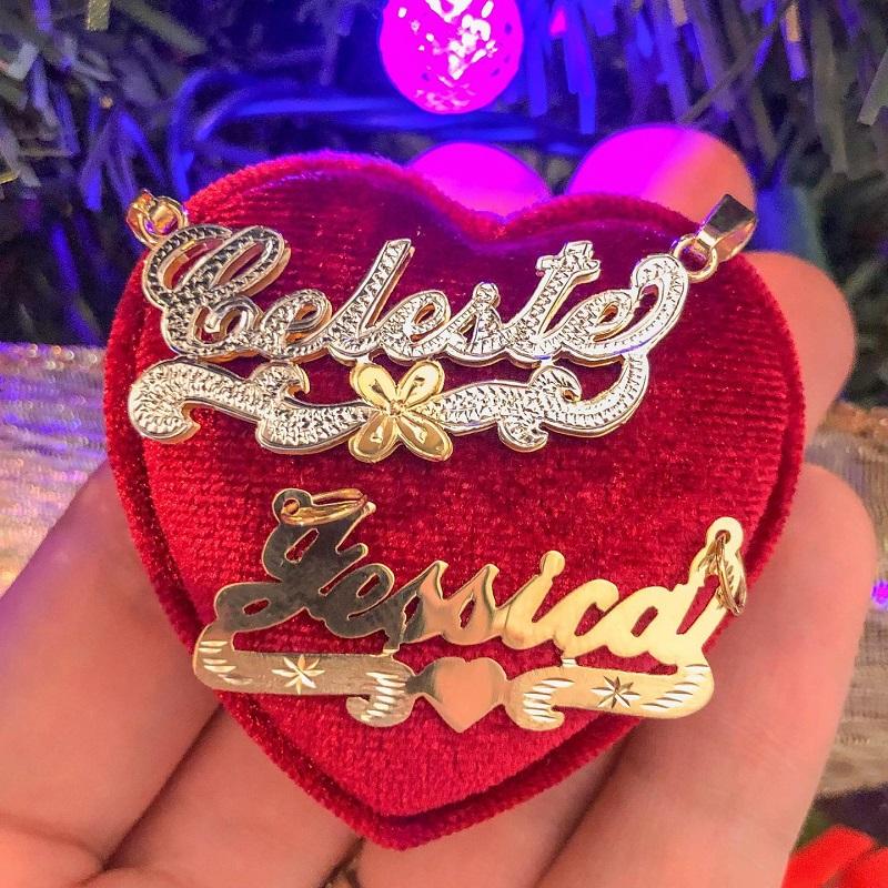 Necklaces Personalized Name Necklace WIth Heart For Women Custom Letter Nameplate Personality Pendant Chocker Stainless Steel Jewelry Gift
Necklaces Personalized Name Necklace WIth Heart For Women Custom Letter Nameplate Personality Pendant Chocker Stainless Steel Jewelry Gift