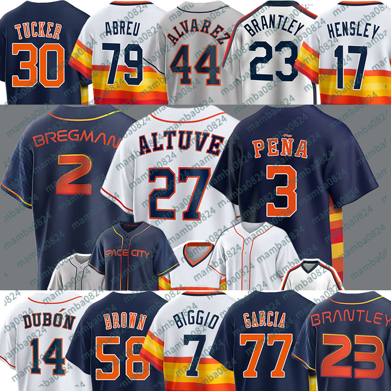27 Jose Altuve Baseball Jerseys Astros Alex Bregman Jeremy Pena Yordan Alvarez chael Brantley Hunter Brown Framber Valdez Kyle Tucker Jake Meyers Chas McCormick, Men(tai kong ren)
27 Jose Altuve Baseball Jerseys Astros Alex Bregman Jeremy Pena Yordan Alvarez chael Brantley Hunter Brown Framber Valdez Kyle Tucker Jake Meyers Chas McCormick, Men(tai kong ren)
