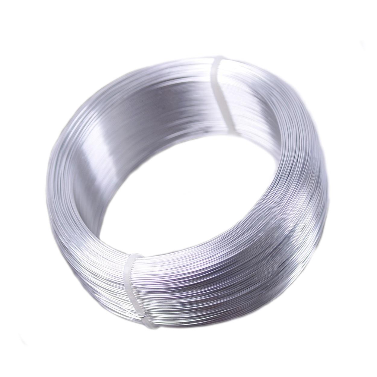 

Polish 1 Large Roll 200 meters Silver Plated Color 0.6mm 0.7mm Aluminium Soft Metal Beading Wire for Jewelry Making DIY Crafts