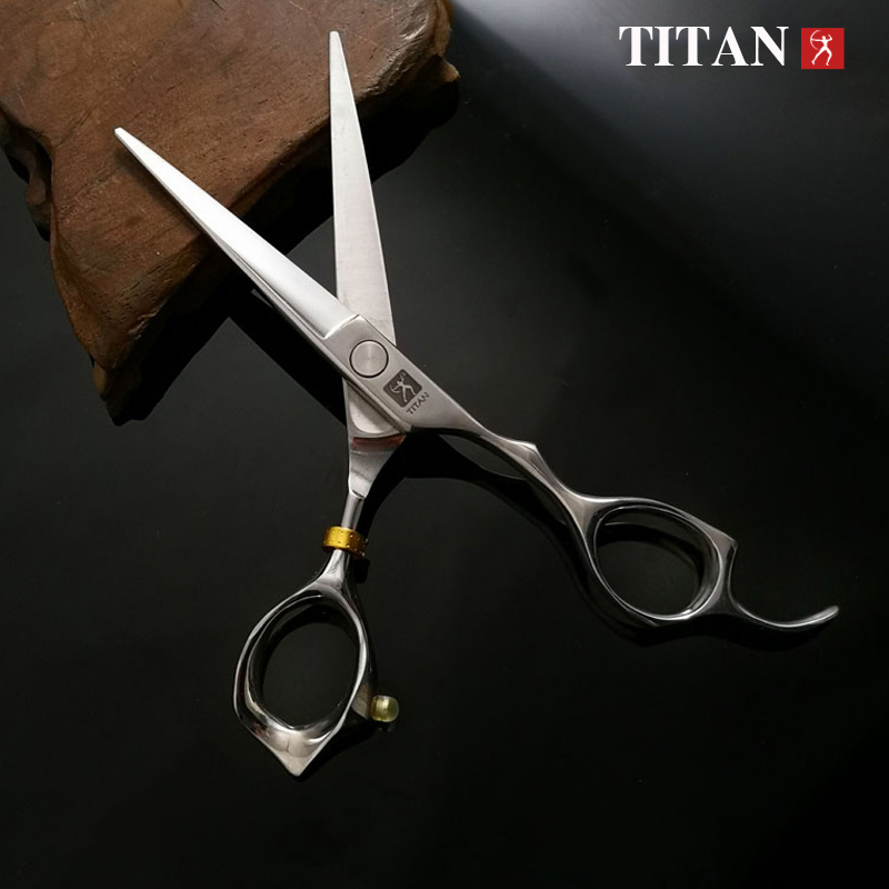 Hair Scissors TITAN barber shears salon scissors barber hair cutting 440c hairdressing sets scissors 230519