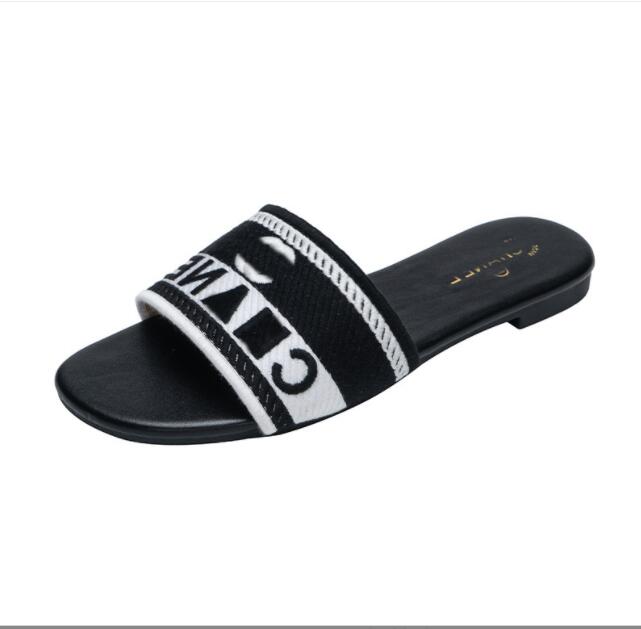 Embroidered Fabric Slide Slippers Designer Slides For Women Summer Beach Walk Sandals Fashion Low heel Flat slipper Shoes Size 37- C63, Green
Embroidered Fabric Slide Slippers Designer Slides For Women Summer Beach Walk Sandals Fashion Low heel Flat slipper Shoes Size 37- C63, Green