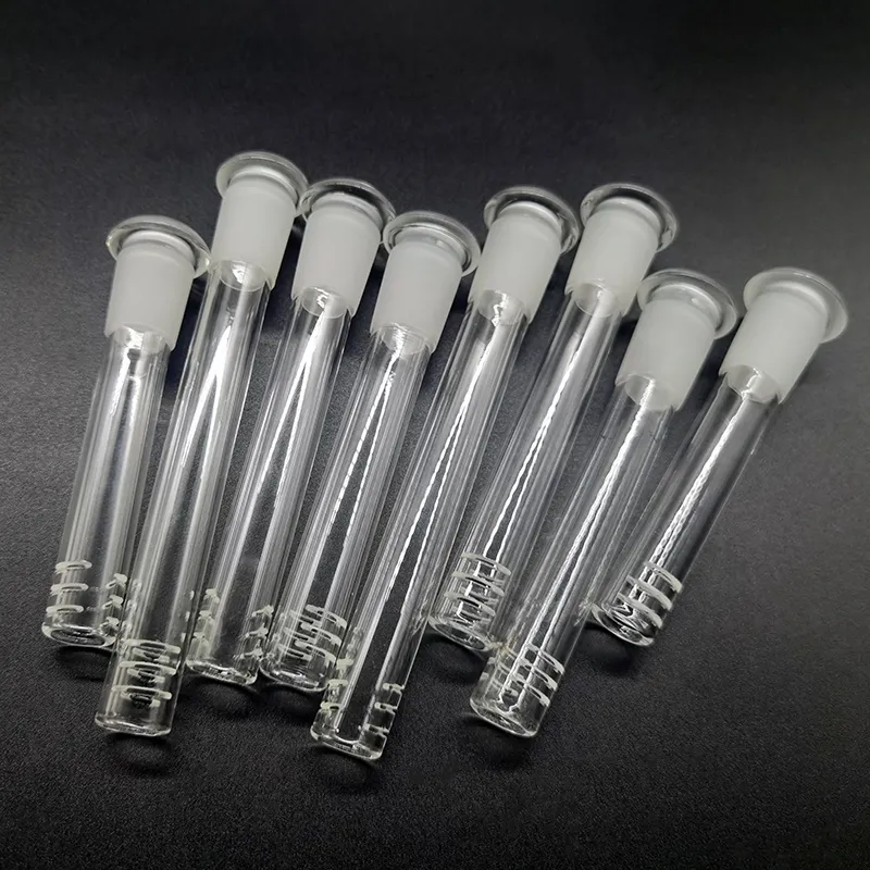 Glass Downstem For Water Pipe Hookahs Bong Beaker Diffuser Reducer 14mm 18mm Male Female Joint Lo Pro 2.5inch to 6.0inch Down Stem With 6 Cuts Bongs Dab Rig Adapter
Glass Downstem For Water Pipe Hookahs Bong Beaker Diffuser Reducer 14mm 18mm Male Female Joint Lo Pro 2.5inch to 6.0inch Down Stem With 6 Cuts Bongs Dab Rig Adapter