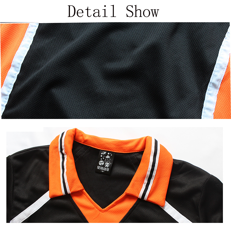 Outdoor T-Shirts 9 Styles Haikyuu Cosplay Costume Karasuno High School Volleyball Club Hinata Shyouyou Sportswear Jerseys Uniform 230520