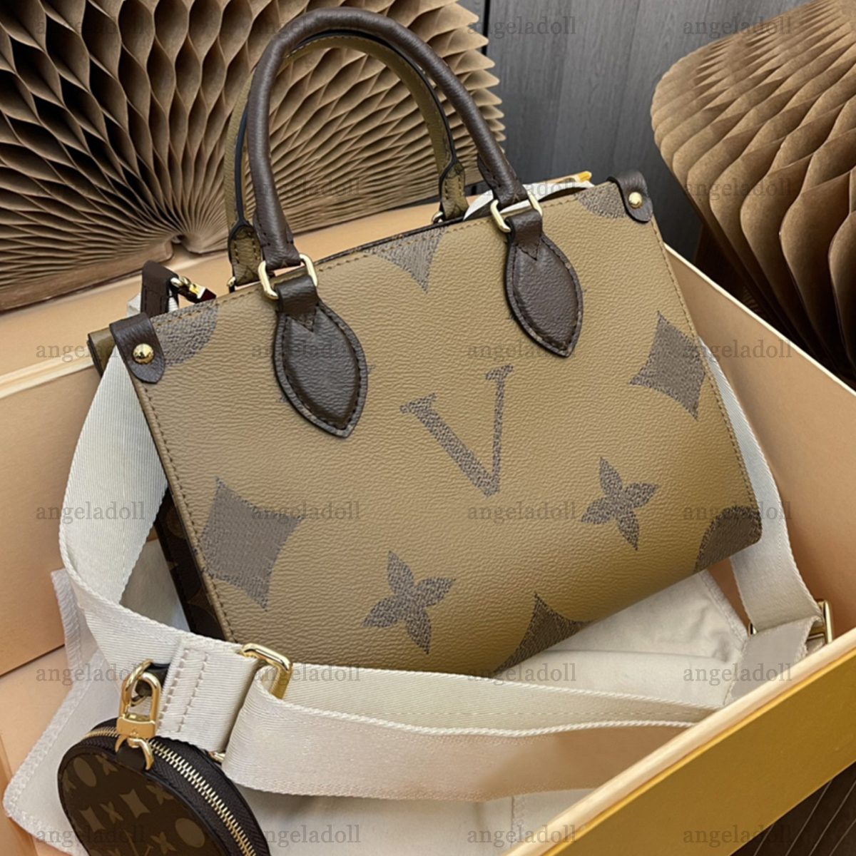 10A Mirror Quality Designers Tote Bags PM Onthego Shopping Bags 25cm Womens Reverse Canvas Handle Handbag Luxury Crossbody Shoulder Strap Bag With Small Coin Purse, Carton
10A Mirror Quality Designers Tote Bags PM Onthego Shopping Bags 25cm Womens Reverse Canvas Handle Handbag Luxury Crossbody Shoulder Strap Bag With Small Coin Purse, Carton