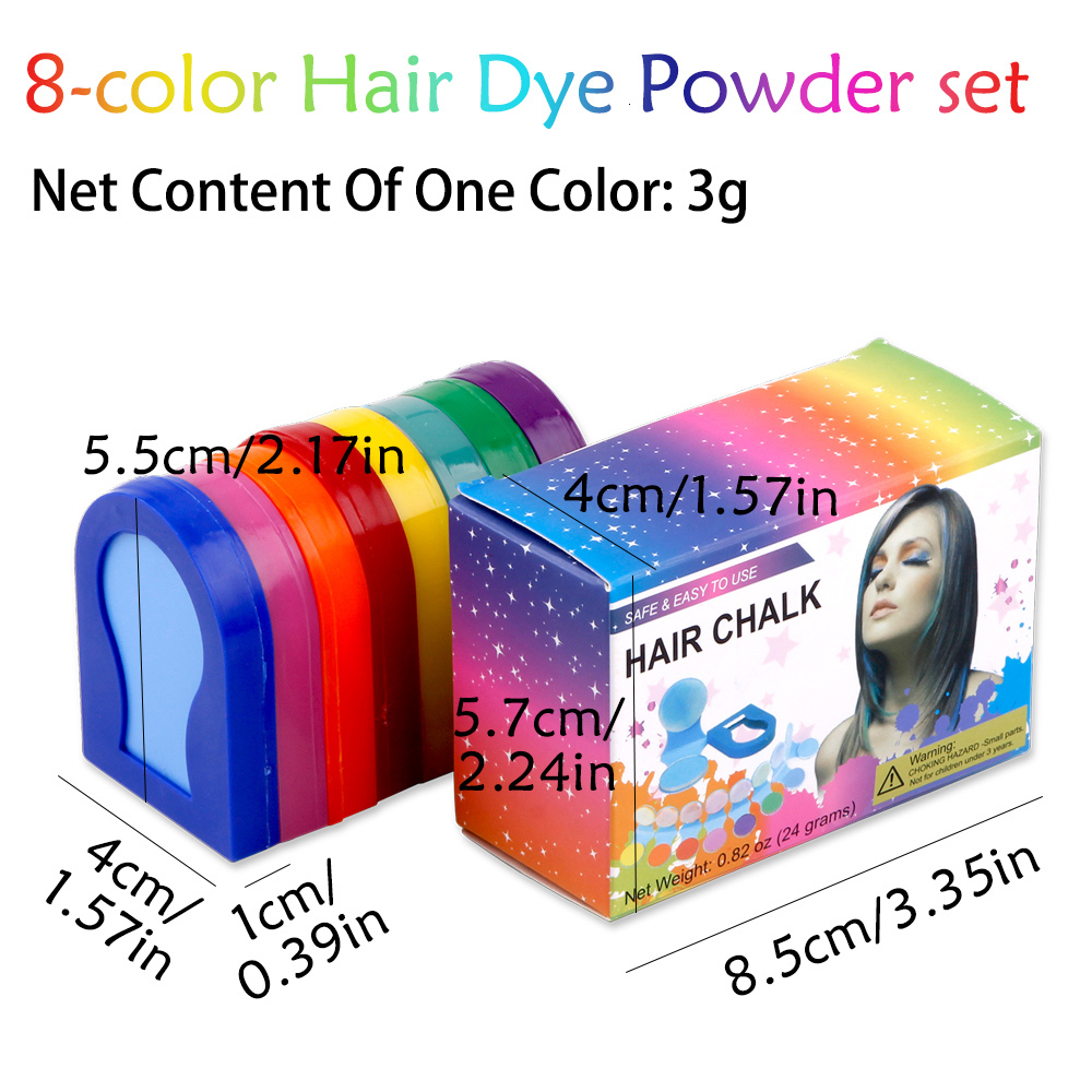Hair Colors Color Chalk Powder Temporary Spray DIY Women Pastels Salon Portable Beauty Dye Colorful Paint Styling free shipping