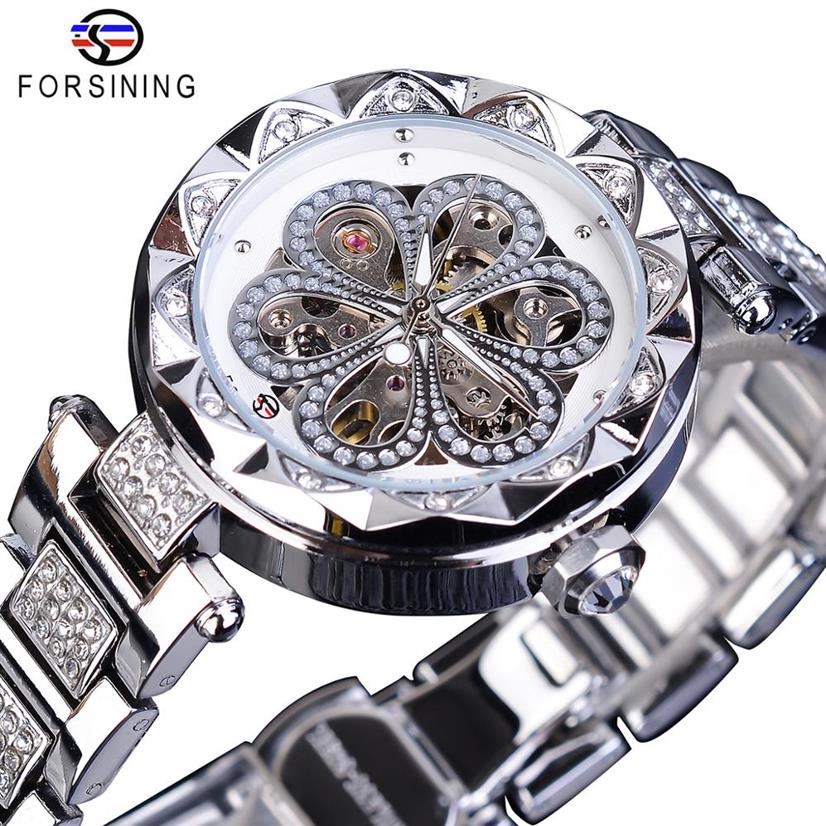 Forsining Fashion Female Watches Mechanical Automatic Womens Watches Top Brand Luxury Diamond Waterproof Stainless Steel Clock283b, Black
Forsining Fashion Female Watches Mechanical Automatic Womens Watches Top Brand Luxury Diamond Waterproof Stainless Steel Clock283b, Black