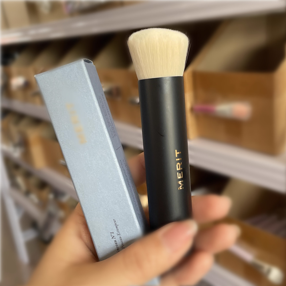 MERITBRUSH BLENDING MAKEUP BRUSH No.1 - Slanted Vanish Foundation Cream Contour Sculpting Seamlessly Blend Cosmetics Makeup Brush Tools