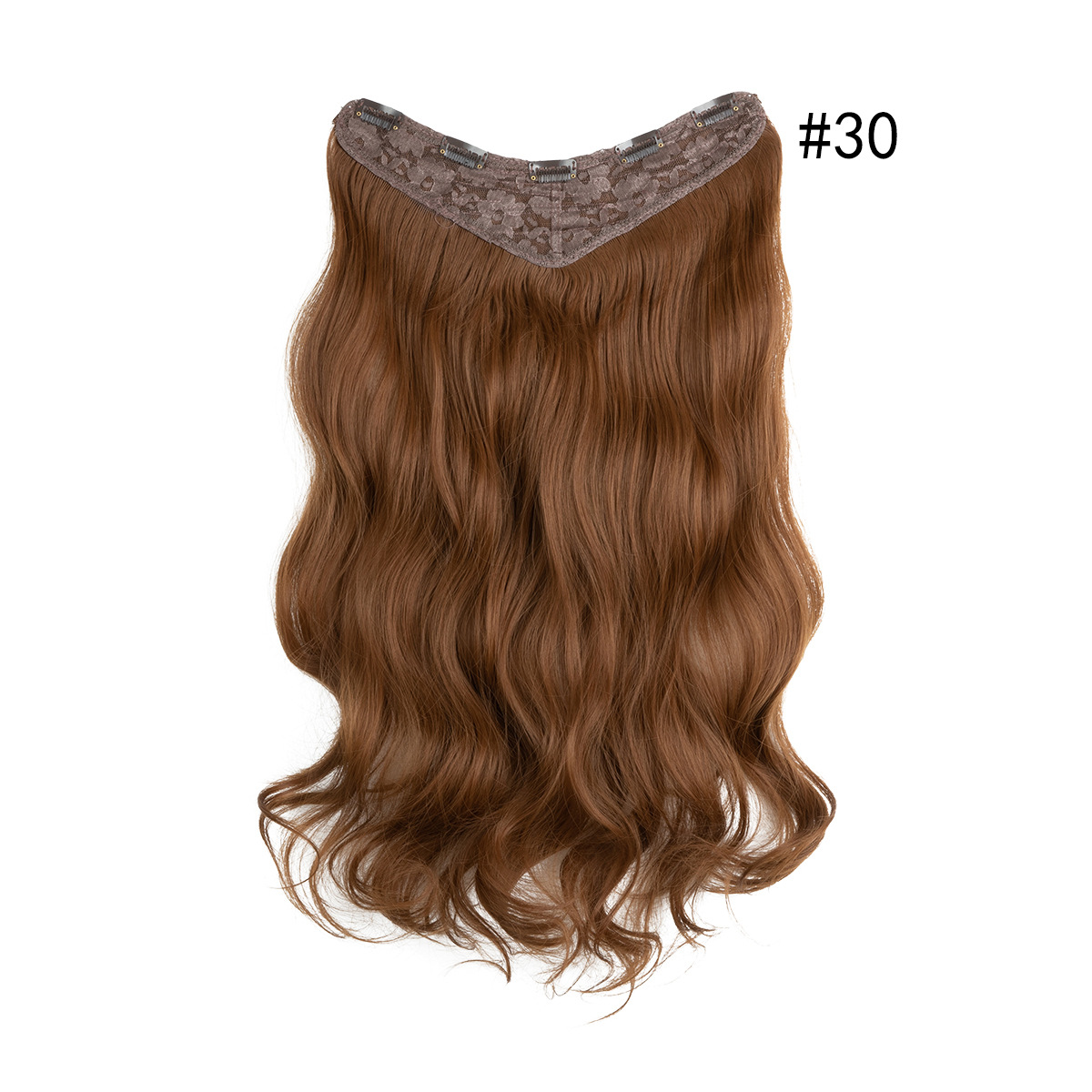 Synthetic Blonde Clip on in Hair Extensions Curly Hairpieces Heat Resistant Natural Fake Hair For Women