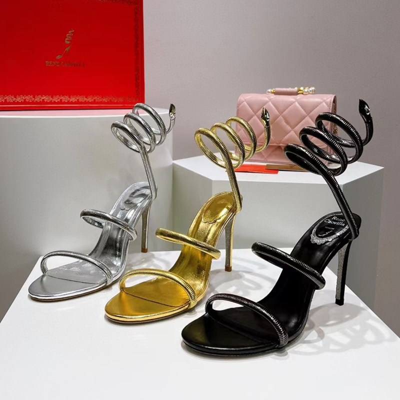 Sandals High Heels Dress Shoes Sandal Luxury Designer Crystal Ankle Strap Winding 10Mm Fashionable Stiletto Heel For Womens Rene Caovilla 35-43Size with box, Beige
Sandals High Heels Dress Shoes Sandal Luxury Designer Crystal Ankle Strap Winding 10Mm Fashionable Stiletto Heel For Womens Rene Caovilla 35-43Size with box, Beige