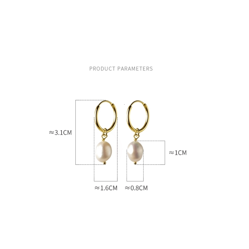 Stud WANTME Genuine 925 Sterling Silver Natural Freshwater Baroque Pearl Unusual Earrings for Women Chic Charming Goth Jewelry 230519