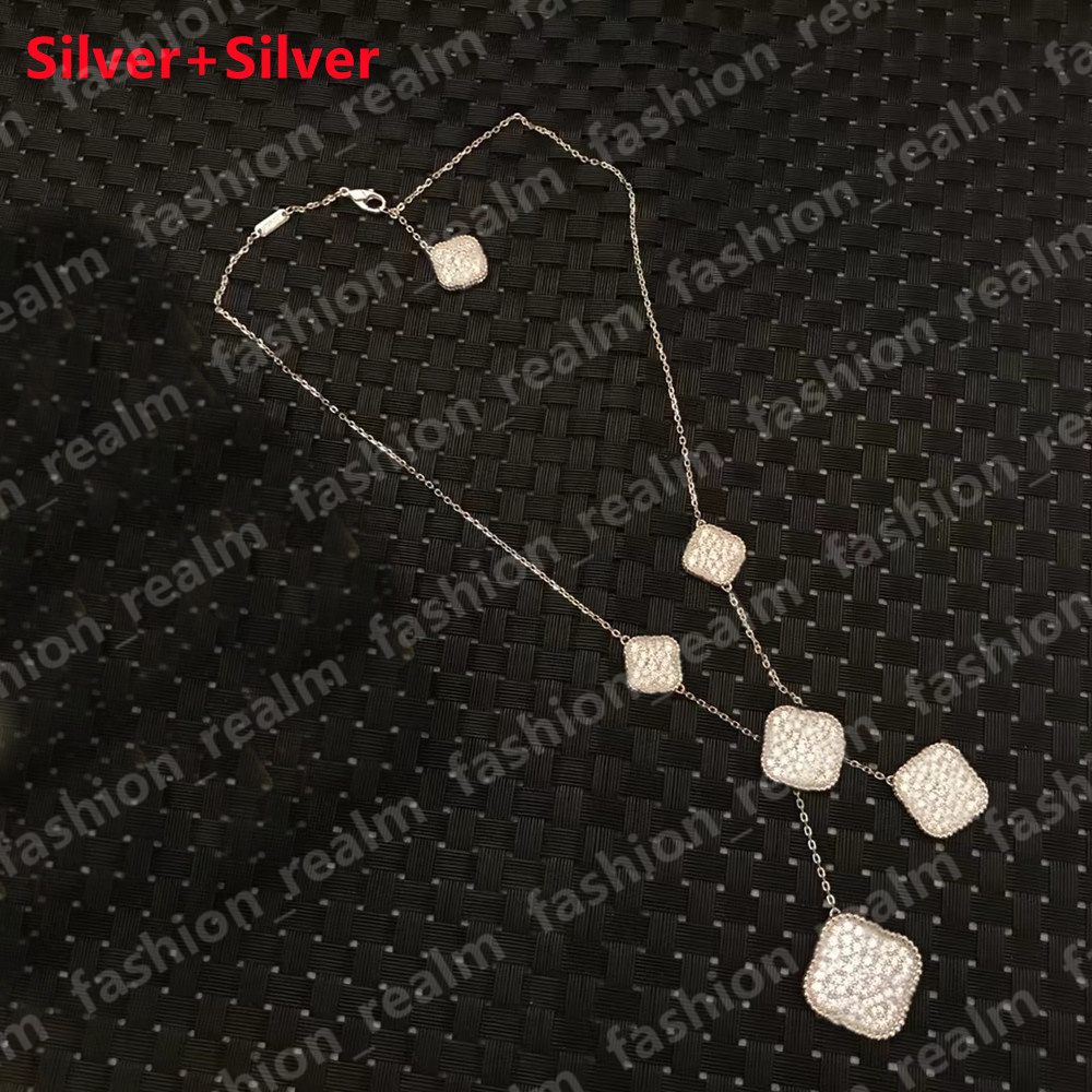 Tassel Necklace Four Leaf Clover Necklace 6 Flowers Pendant Necklaces Diamond Gold Silver Designer Jewelry Women for Wedding Gift
Tassel Necklace Four Leaf Clover Necklace 6 Flowers Pendant Necklaces Diamond Gold Silver Designer Jewelry Women for Wedding Gift