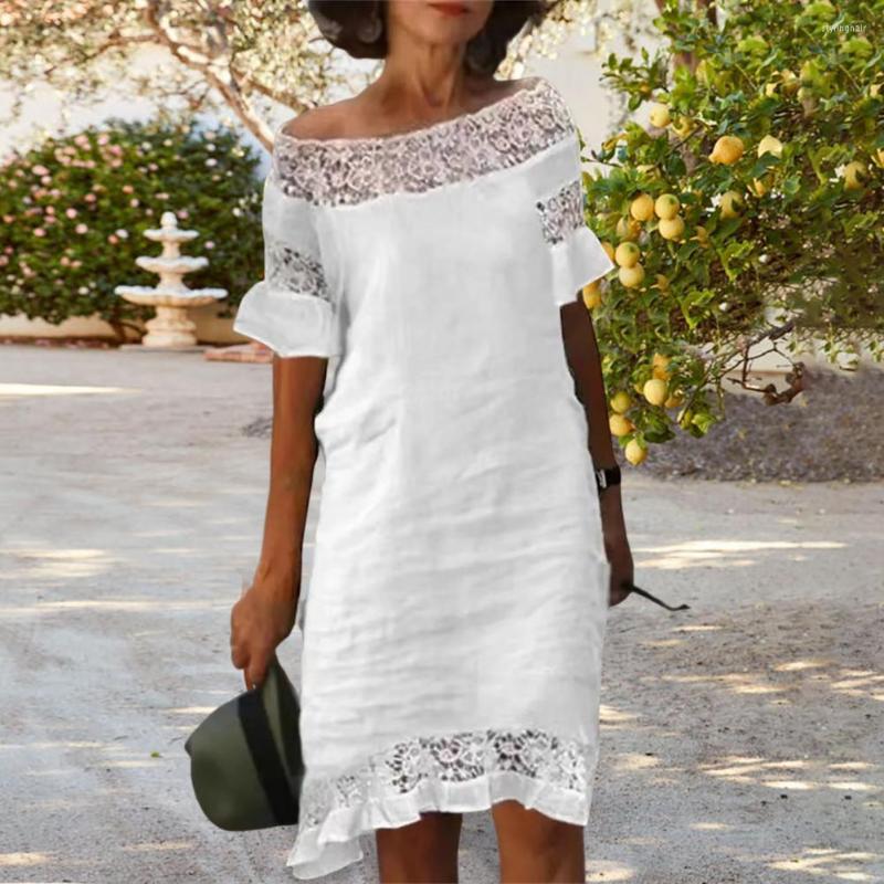 Party Dresses Floral Printing Off Shoulder Midi For Women 2023 Puff Sleeve Lace Dress Pullover See-through Summer, Blue
Party Dresses Floral Printing Off Shoulder Midi For Women 2023 Puff Sleeve Lace Dress Pullover See-through Summer, Blue