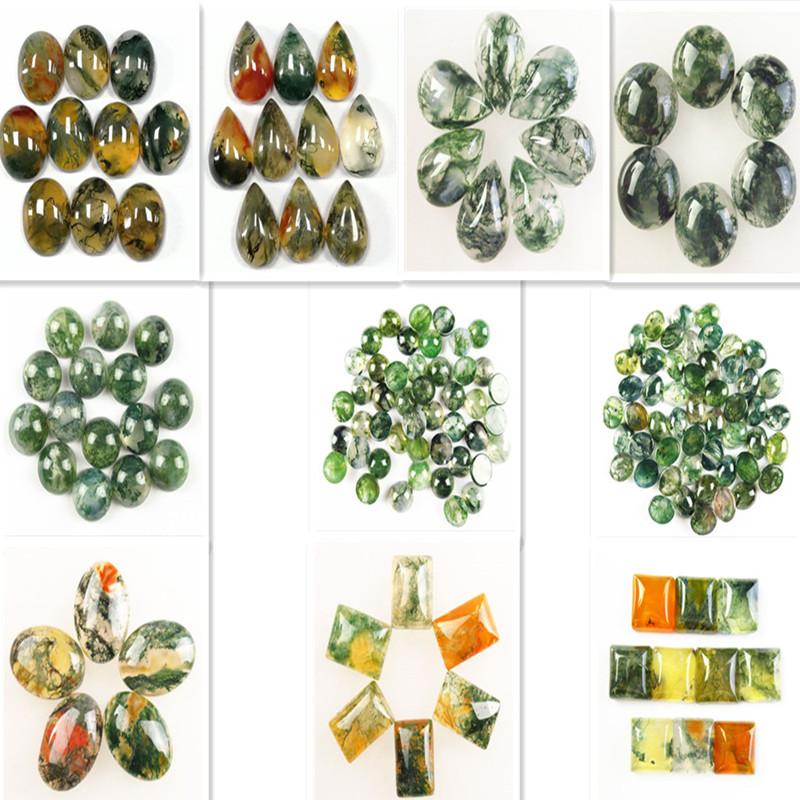 Other 10Pcs Wholesale Different sizes CAB Cabochon Natural Stone Green Moss Agate No Drilled Hole Bead For Jewelry Making
Other 10Pcs Wholesale Different sizes CAB Cabochon Natural Stone Green Moss Agate No Drilled Hole Bead For Jewelry Making