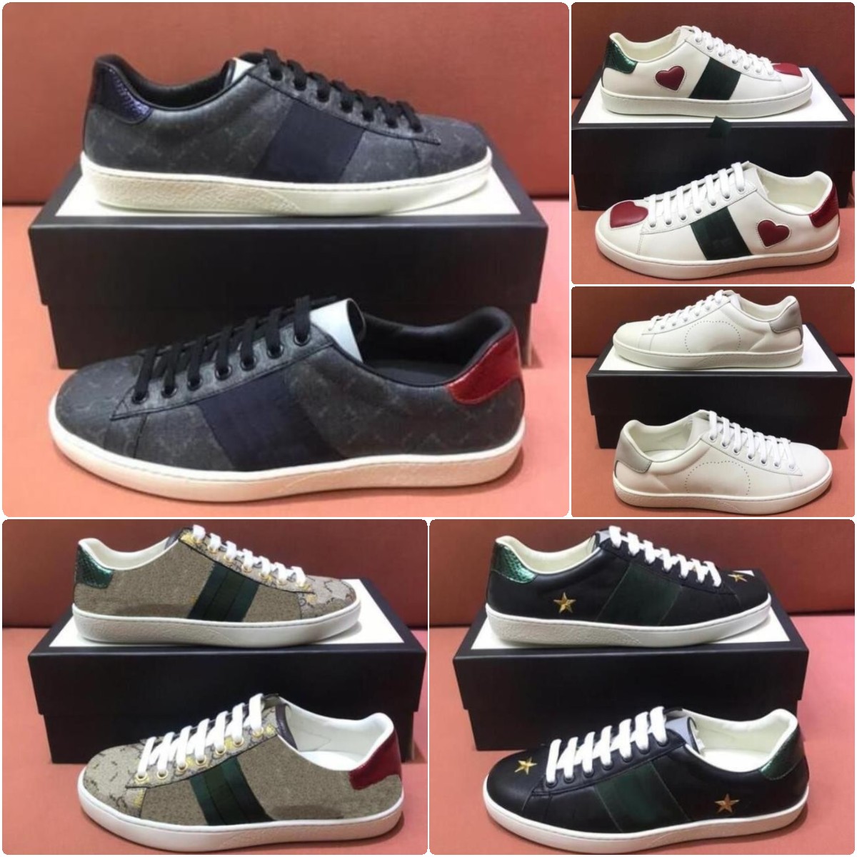 Designer Men Women White Shoes Bee Snake Tiger Casual Shoe Chaussures Genuine Leather Sneakers Embroidery Classic Trainers Python Sneaker size 35-46, Color2
Designer Men Women White Shoes Bee Snake Tiger Casual Shoe Chaussures Genuine Leather Sneakers Embroidery Classic Trainers Python Sneaker size 35-46, Color2
