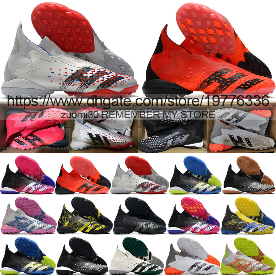 Send With Bag Quality Soccer Boots Predator Freak IC TF High Ankle Laceless Socks Football Cleats For Mens Soft Leather Indoor Turf Knit Soccer Shoes Size US 6.5-11.5, In 6
Send With Bag Quality Soccer Boots Predator Freak IC TF High Ankle Laceless Socks Football Cleats For Mens Soft Leather Indoor Turf Knit Soccer Shoes Size US 6.5-11.5, In 6