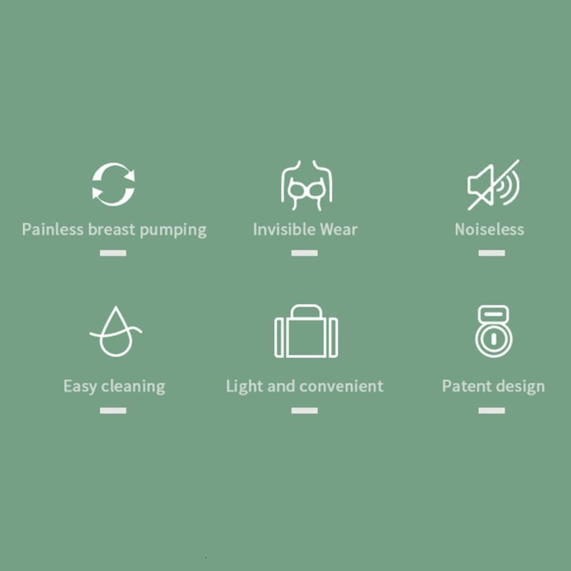 Breastpumps Electric Double Silent Wearable Automatic Milker HandsFree Portable Milk ctor USB Chargable 230519