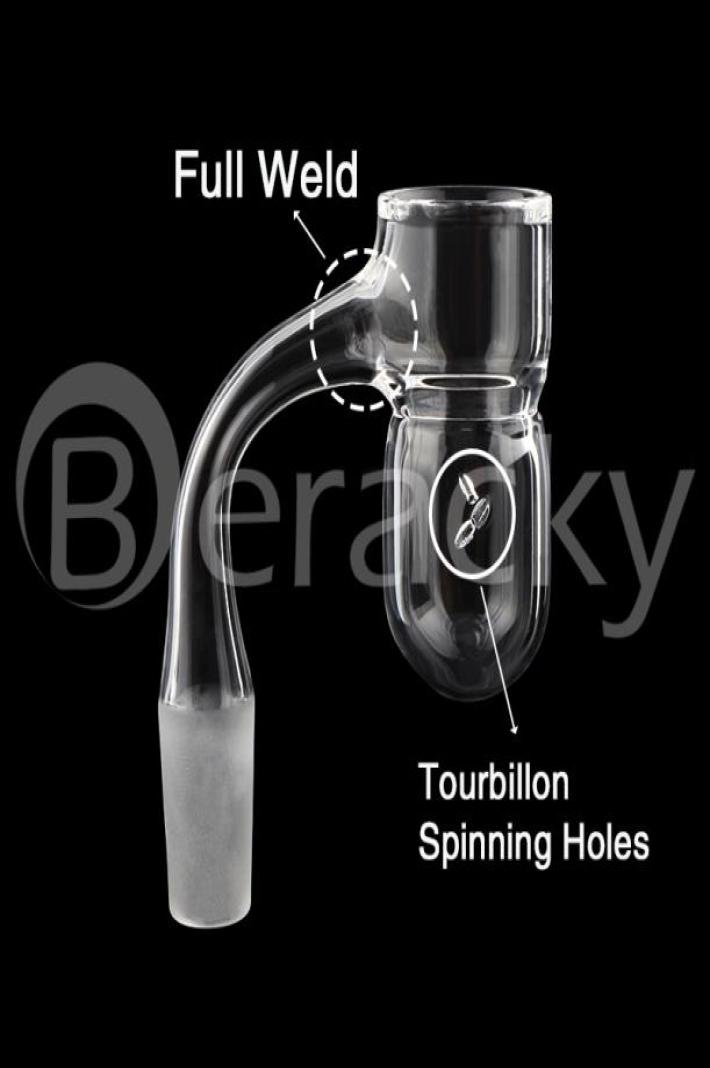 Beracky Full Weld Splash Guard Round Bottom Smoking Quartz Banger With Auto Spinner Tourbillon Holes 25mmOD Beveled Edge Seaml8287960
Beracky Full Weld Splash Guard Round Bottom Smoking Quartz Banger With Auto Spinner Tourbillon Holes 25mmOD Beveled Edge Seaml8287960